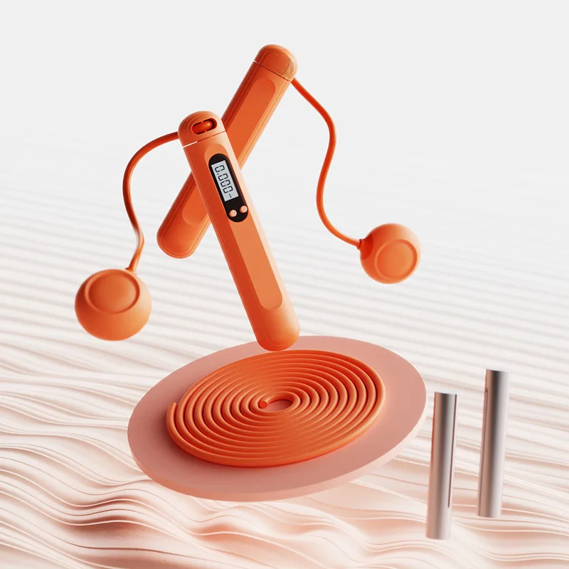 Corda de pular fitness, equipamento de exercício doméstico, corda de pular ponderada, repetições de contagem para crianças e adultos, sem necessidade: MULTI