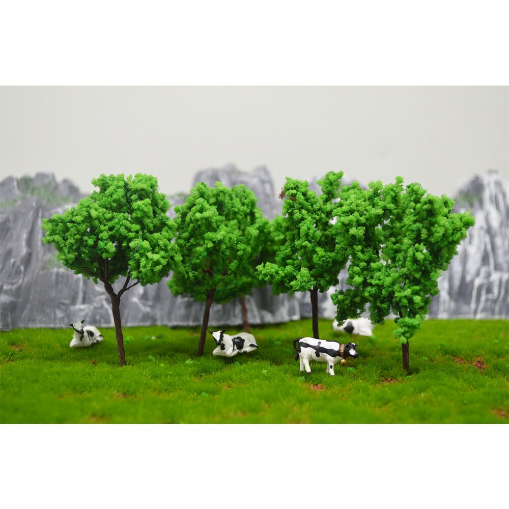 Diorama Miniature Trees Model Simulation Tree DIY Model Making Iron Wire Trees Railway Train Architecture Building Layout 20pcs