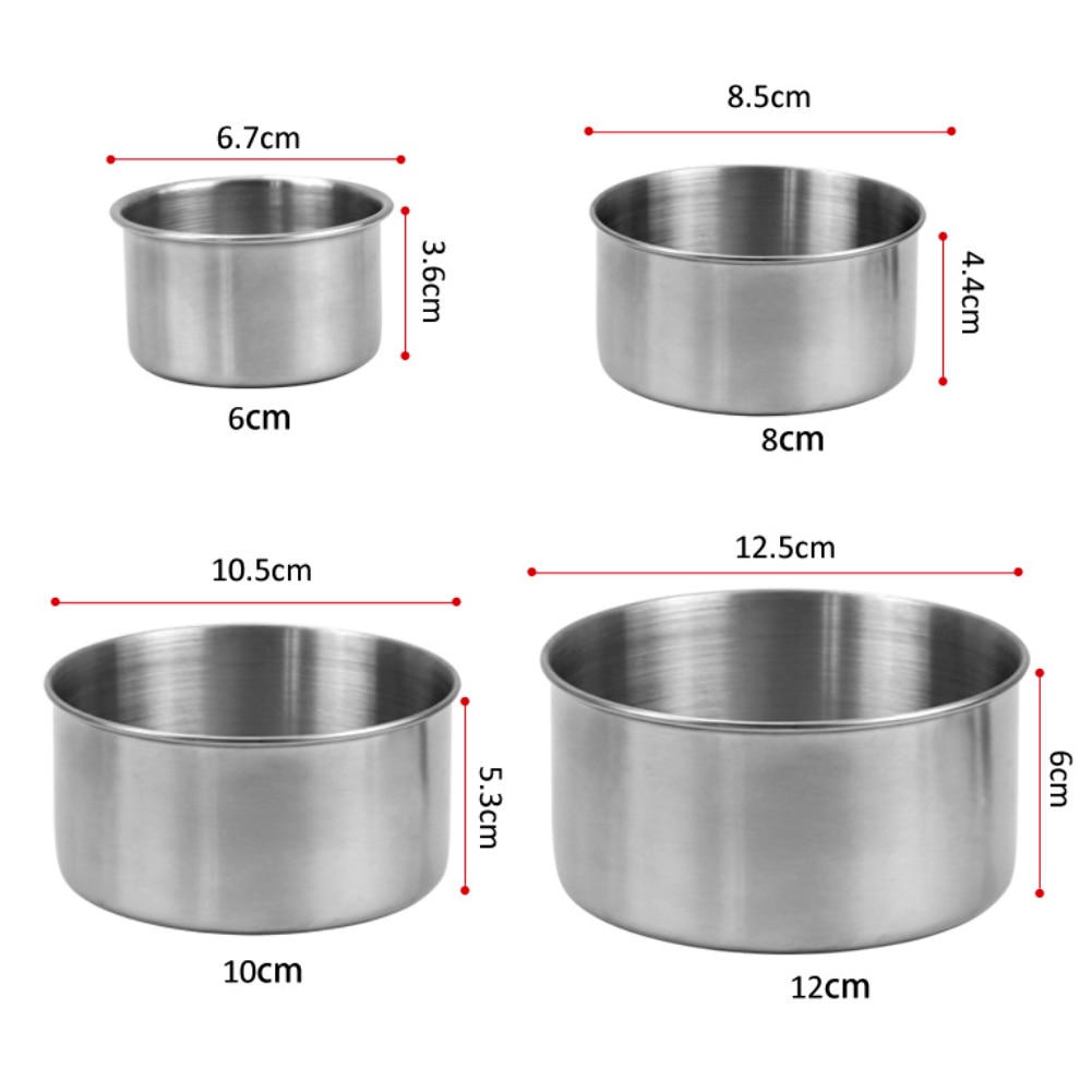 Edelstahl Frische Schüssel Lunchbox Snack Lagerung Container mit Silikon Deckel