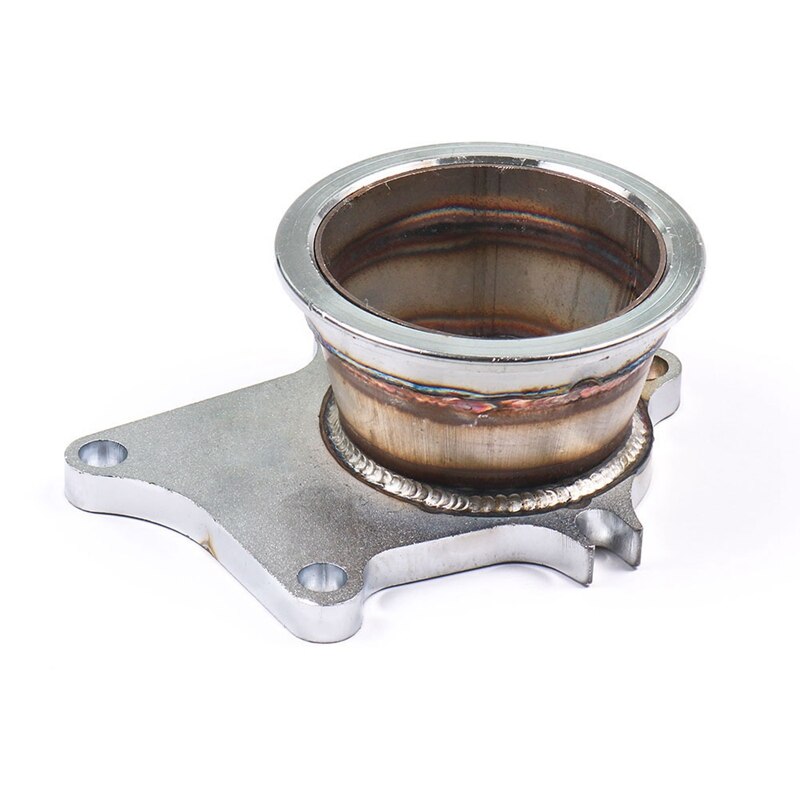 Turbo Adaptor Stainless Steel Adapter For T3/T4 Turbo 5 Bolt To 3 Inch V-Band Flange Turbo Adaptor Flange