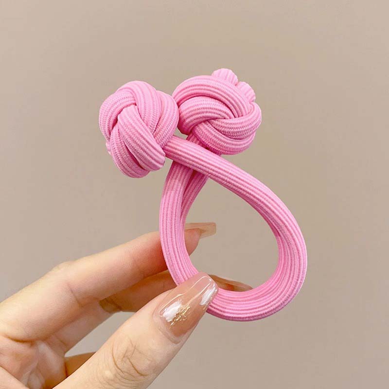 Bandas de goma para coleta alta para mujer, banda para el cabello, cuerda elástica para la cabeza, Scrunchies coreanos, lazos para el cabello anudados, accesorios para el cabello: Gris oscuro