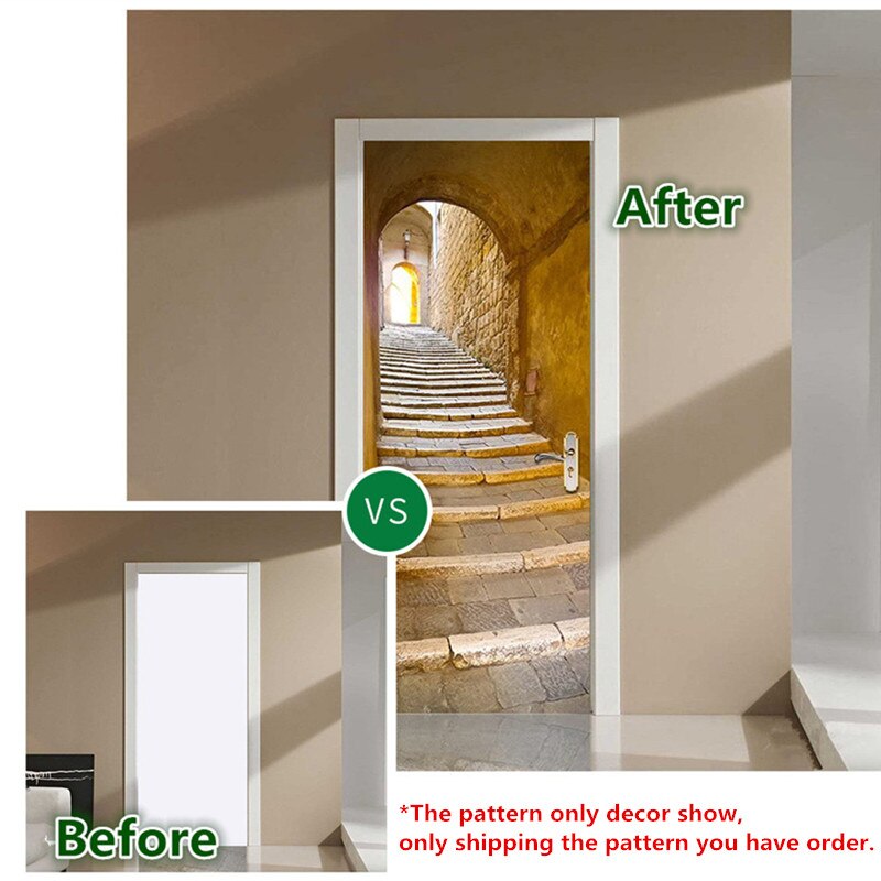 Autocollants de porte 3D de Style grec antique, décoration murale en plâtre sculpté pour porte de chambre à coucher, porche