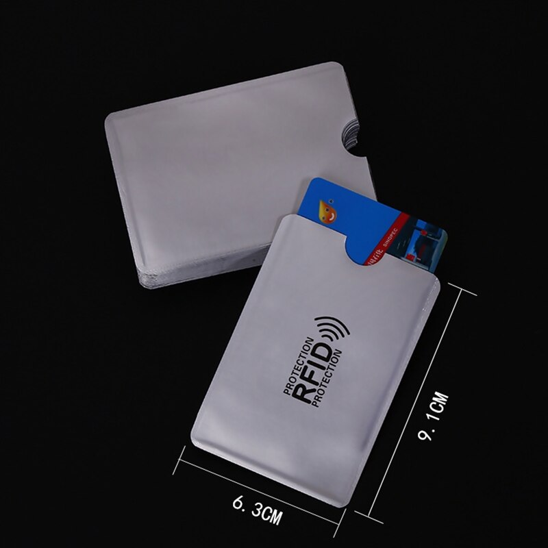 5pcs Anti Rfid Card Holder NFC Blocking Reader Lock ID Bank Card Case Protection Metal Credit Card Holder F052