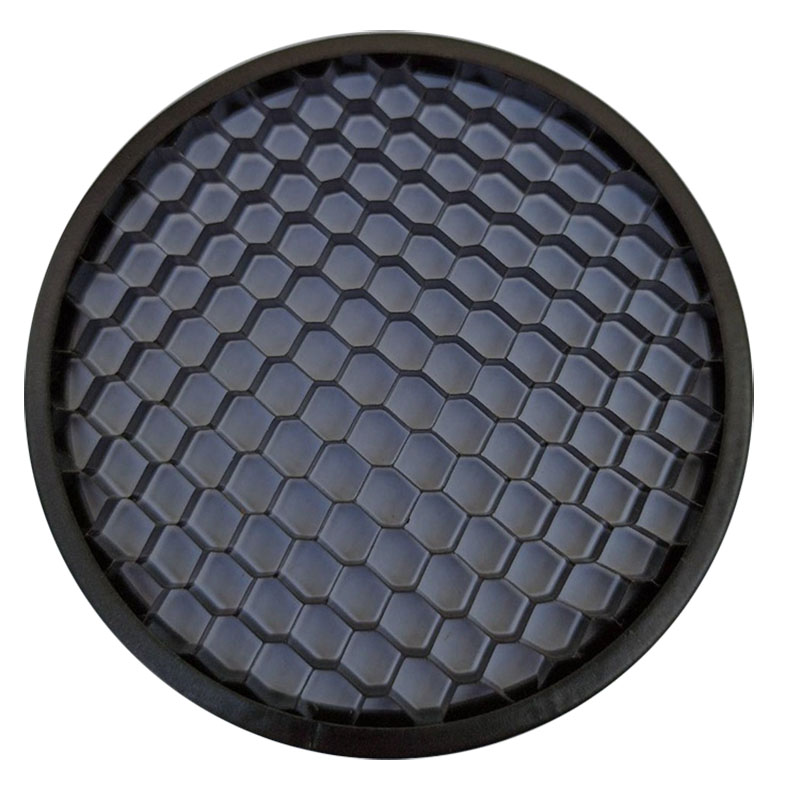 LED Soft light shade hood downlight spotlight round honeycomb mesh cover black anti-glare anti-dazzling light aluminum