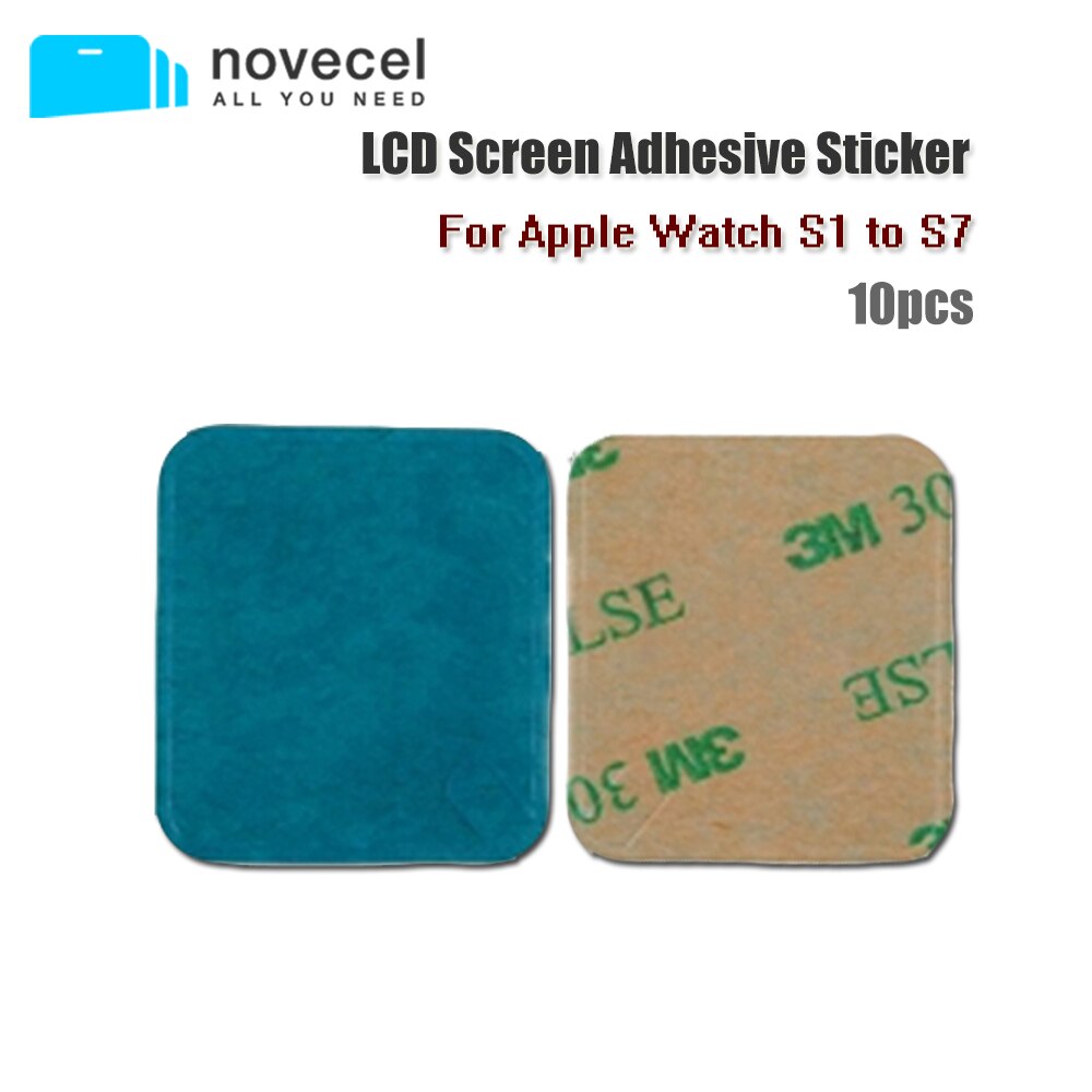 10 sztuk z przodu LCD naklejki samoprzylepne klej do ekranów taśma do Apple Watch Series 1 2 3 4 5 6 7 SE 38mm 40mm 42mm 44MM naprawa naklejki