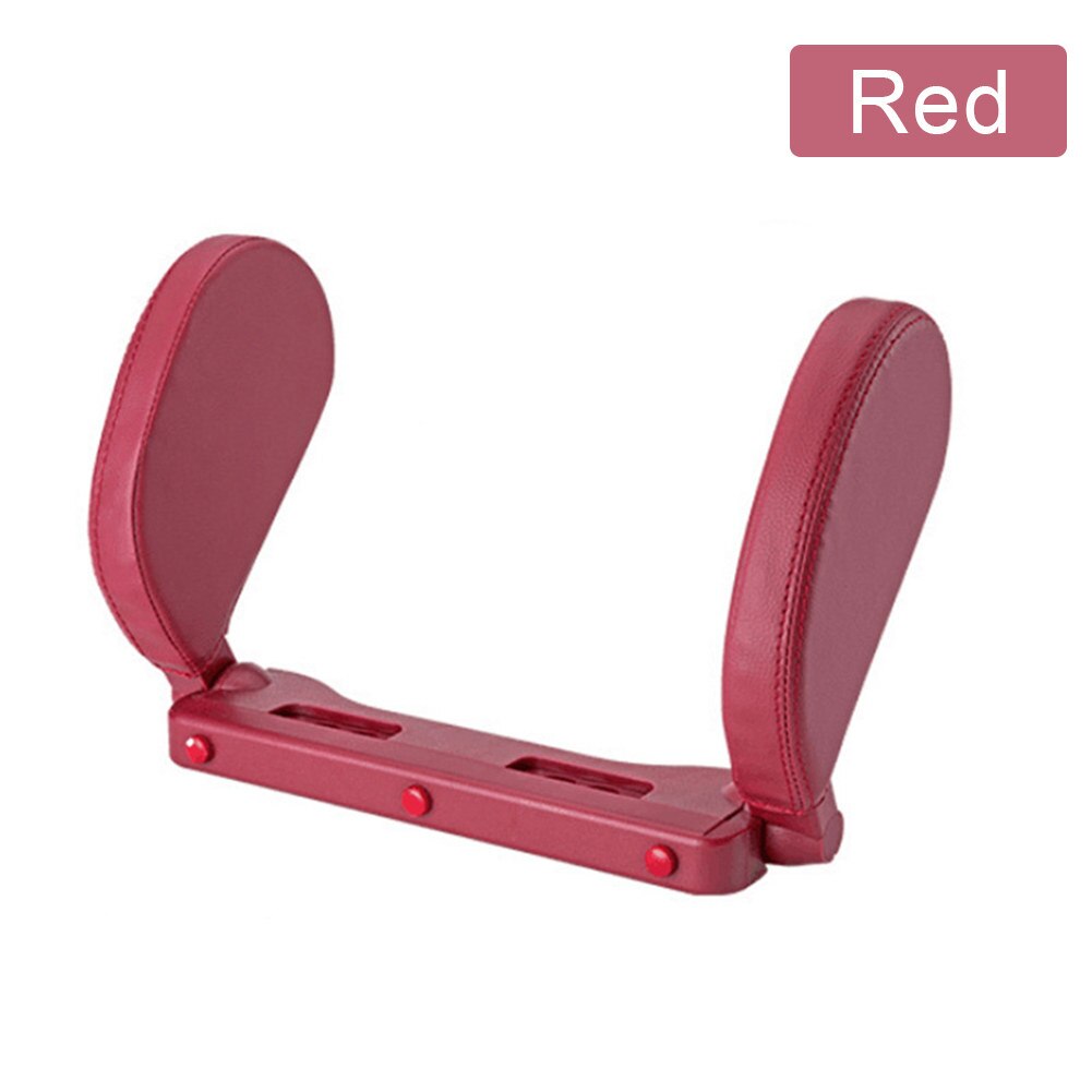 Car Neck Cushion Seat Headrest Pillow Support Head Restraint Seat Pillow Headrest Neck Travel Sleeping Cushion For Kids Adults: Red