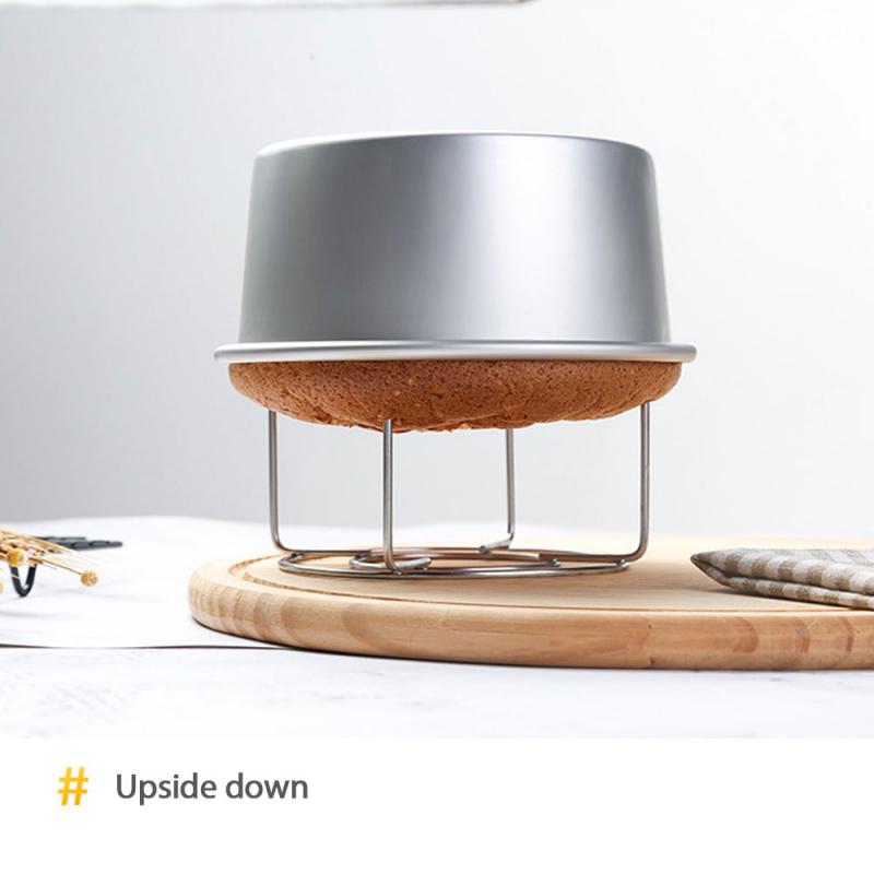 Een Rvs Omgekeerde Chiffon Taart Koeling Rack Gesp Rack Brood Koeling Rack Keuken Gereedschap