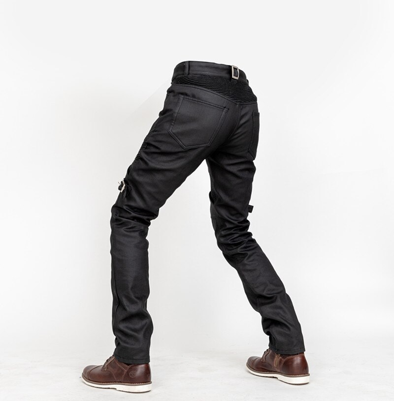 Pantalones estilo motero a prueba de viento para mujer, jeans de ciclismo, pantalones vaqueros protectores de motocicleta, todoterreno