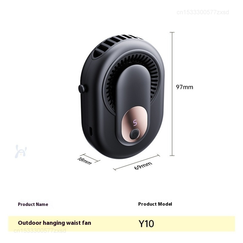 Przenośny wentylator na talię Xiaomi USB, bez użycia rąk, robić zawieszenia na szyję, ładowalny, mini sportowy, 3-stopniowa regulacja prędkości, podwójny wentylator na szyję, robić domu, biura i podróży.