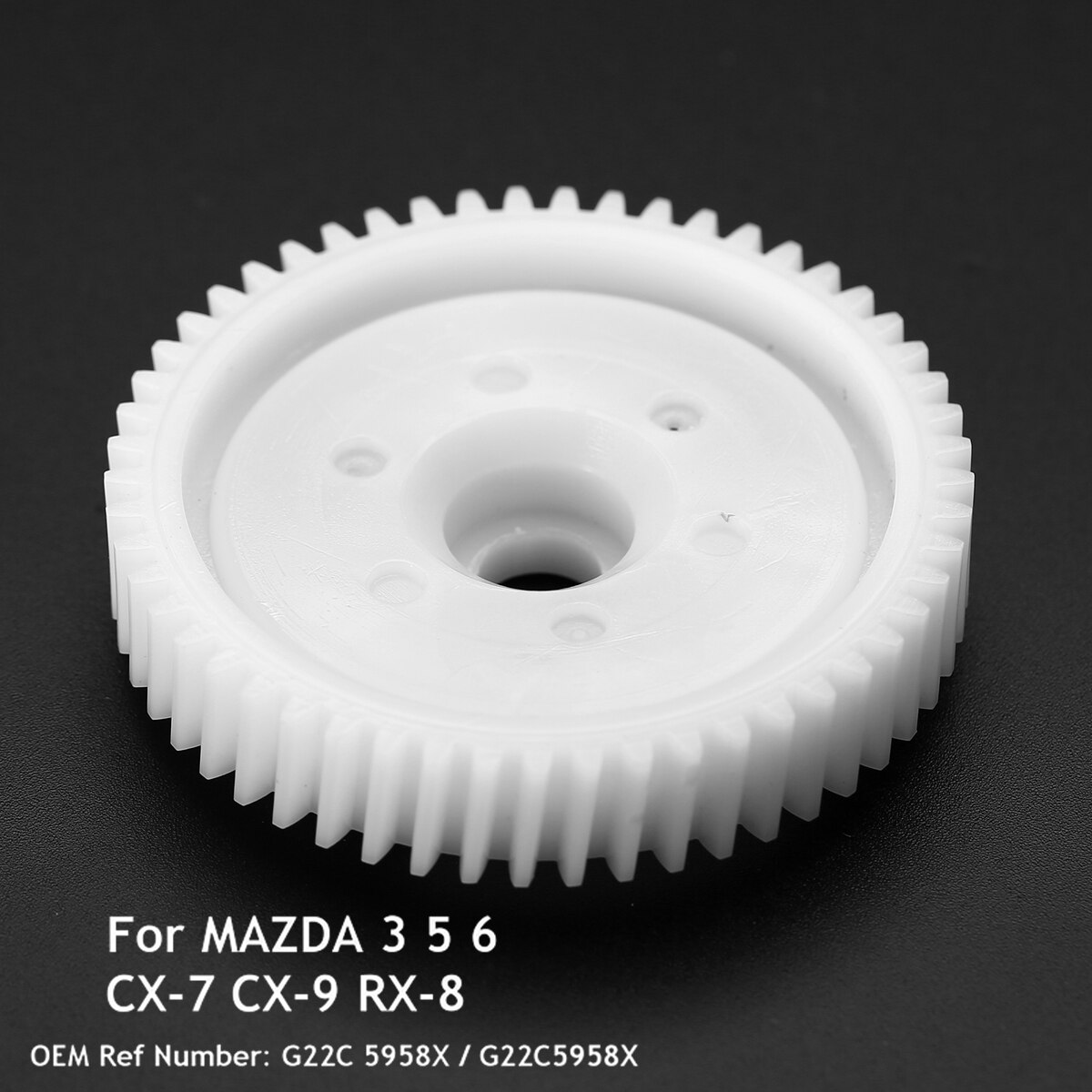 Regulador de ventana de energía delantera y trasera para coche MAZDA, engranaje de Motor de ajuste, ABS duradero, piezas de repuesto de CX-7 de CX-9 para MAZDA 3 5 6 RX-8