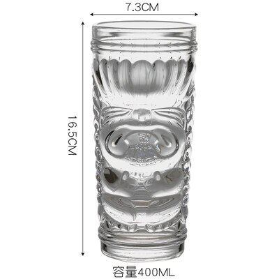Verre de Bar grimace en verre épais pour cocktail, verre de totem, verre , jus de boisson, verre: Totems