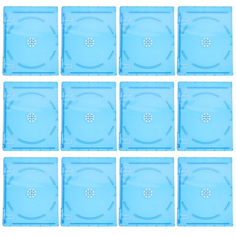 12pcs CD Storage Boxes Replacement DVD Disc Plastic Case CD Storage Box