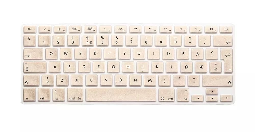 Norwegian Silicone Euro EU Keyboard Silicone Keyboard Cover For Apple macbook Air Pro Retina 13 15 17 For Mac Book Laptop Skin: gold