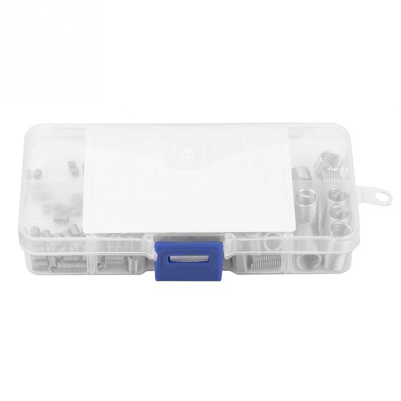 150 stks/set M3-M8 Draad Reparatie Insert Rvs Opgerolde Draad Inserts Spiraalvormige Schroefdraad Insert draad reparatie kit