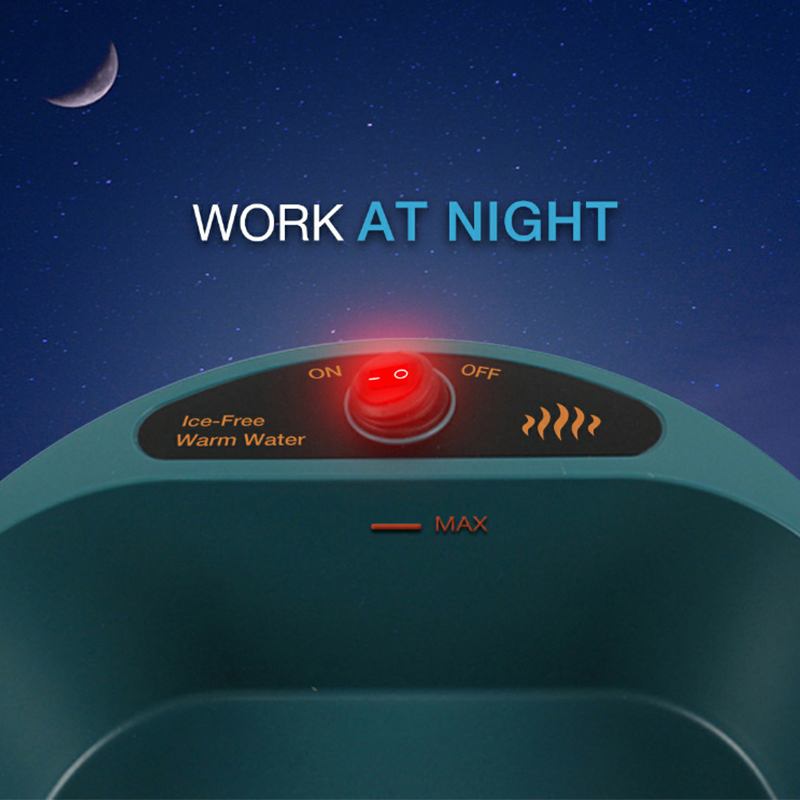 Verwarmde voerbak voor huisdieren, voerbak voor honden, katten, puppy's, winterverwarming, voerbak voor huisdieren, voedselcontainer, voerbak