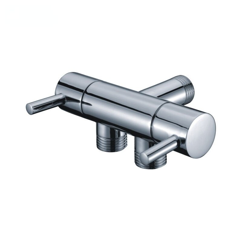 Toilet &amp; Bidet &amp; Washing Machine Shut-off Valve 1/2" Single Cooling Connector Copper Alloy Multi-connection Angle Valve