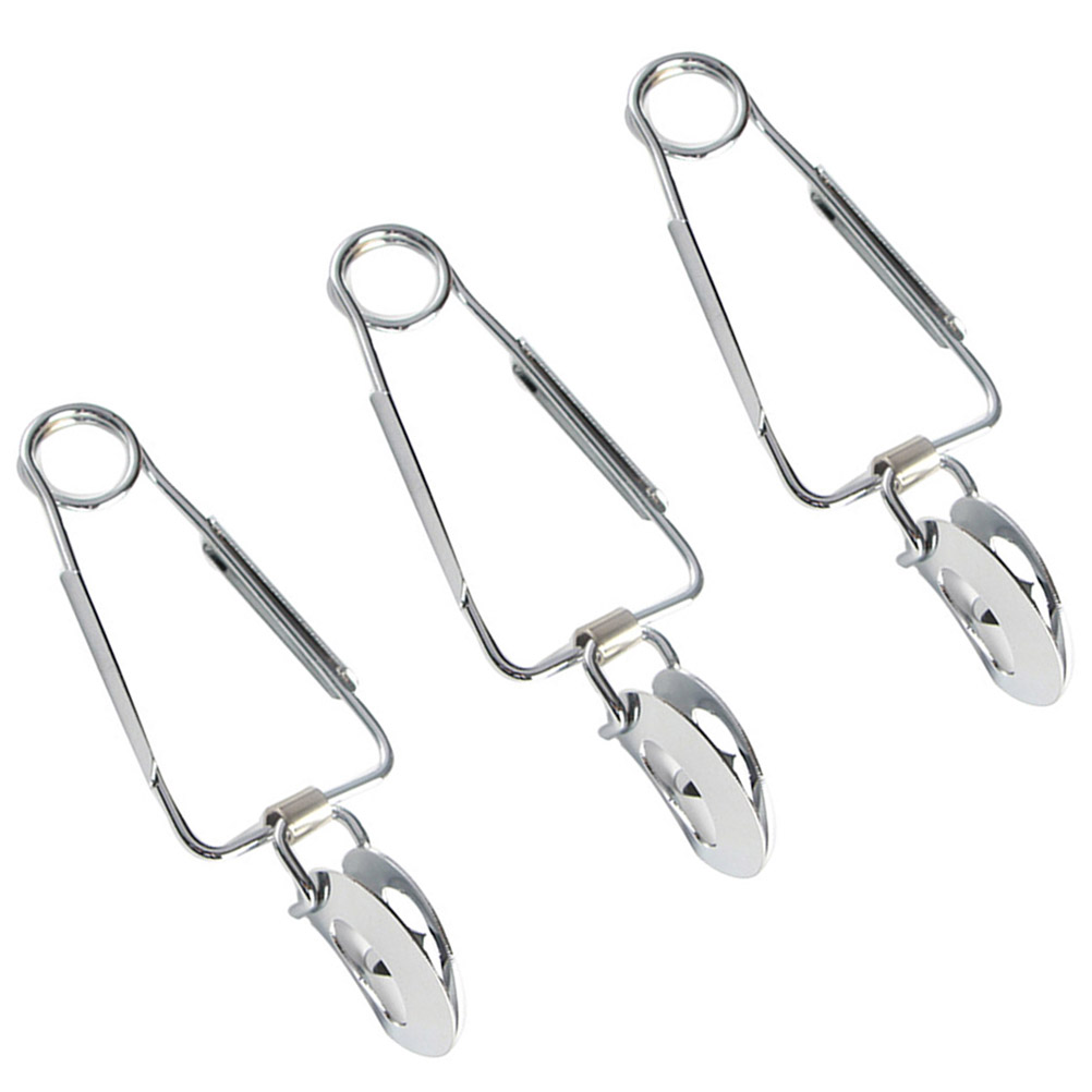 6 Pcs Spring Food Clamp Stainless Steel Food Tong Escargot Snail Clip for Kitchen