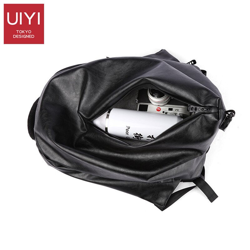 UIYI Brand Men's PVC Waterproof Prevent theft Backpack Casual Business Travel Charging School Student Zipper Men Backpac