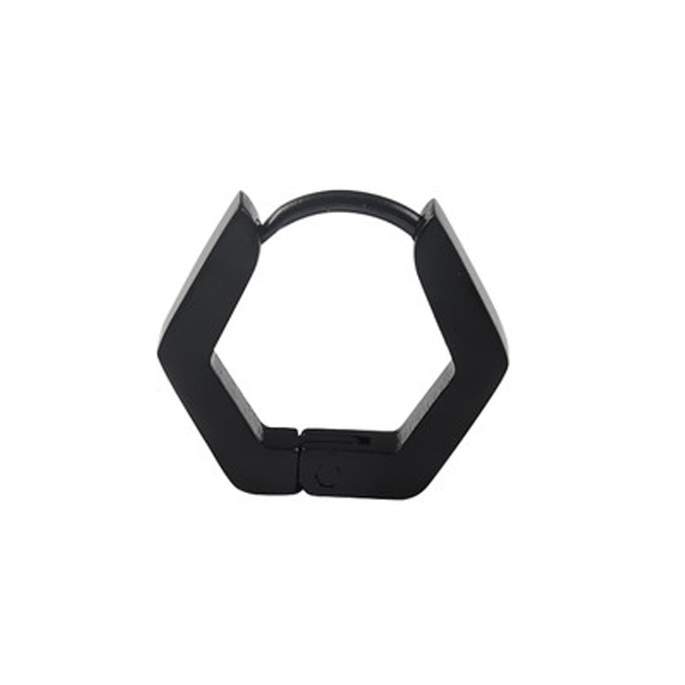 Mode Gothic Driehoek Vierkante Unisex Punk Rock Rvs Mannen Vrouwen Oor Stud Oorbellen Doorboord Push-Back Ear Plug gesp