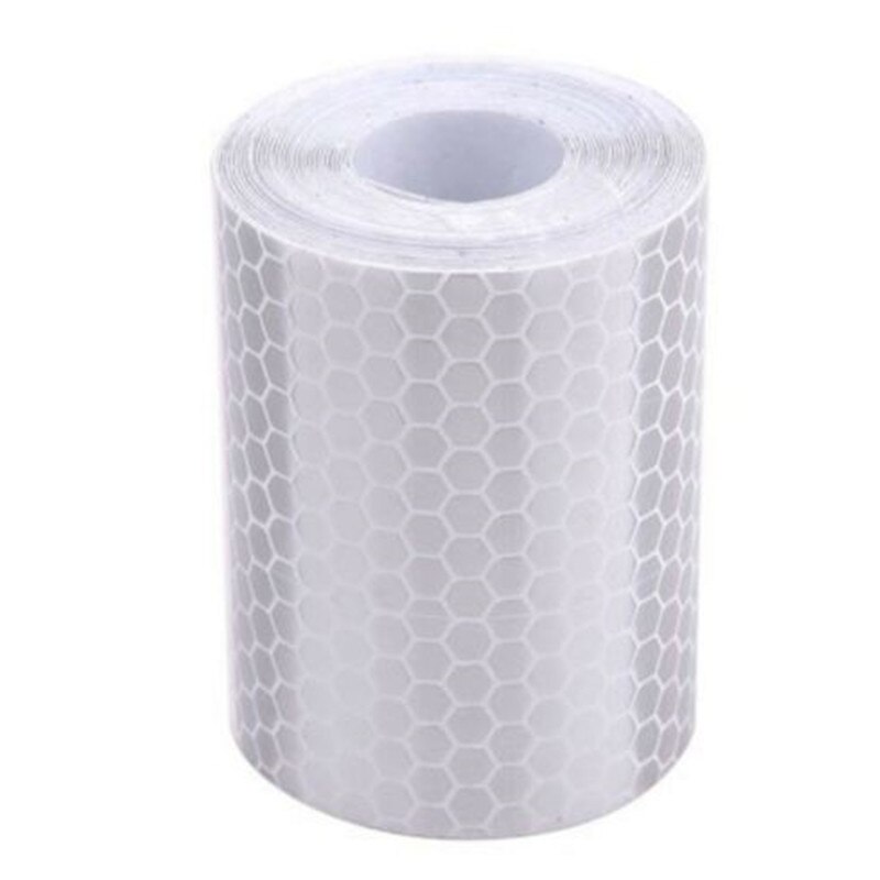 1 Roll Reflective Tape for Car Truck Trailer Reflectors Self Adhesive Warning Sticker Exterior Safety Tape Reflectors 3x0.05m: White