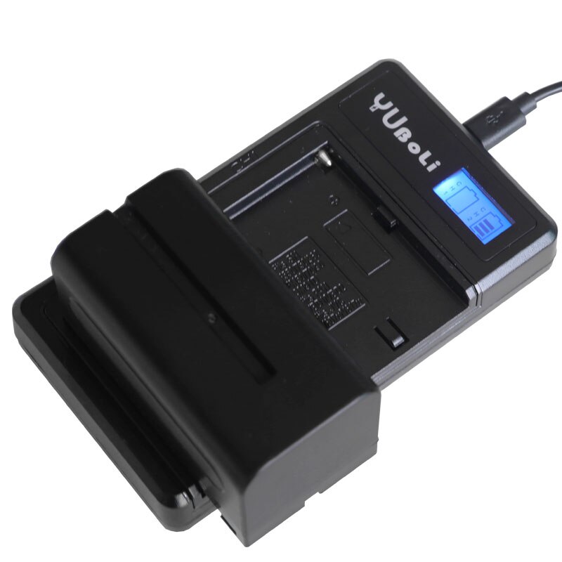 NP-F750 NP-F770 Battery 5200mAh + Dual LCD Charger for Sony Cameras