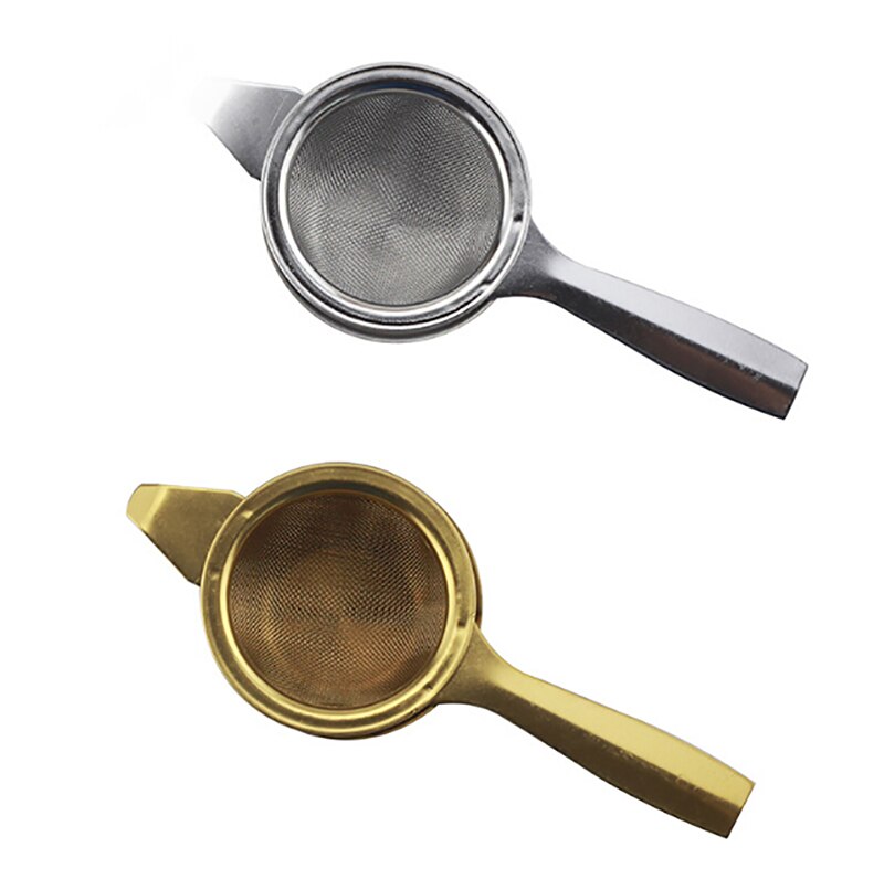 Herbruikbare Thee Filter Mesh Theezeefje Rvs Mesh Thee-ei Zeef + Losse Blad Druppelen Kom