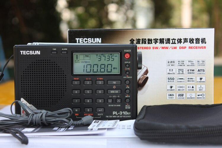 Original TECSUN PL-310ET FM MW SW LW receptor DSP mundo banda de RADIO de onda corta demodulación Digital Radio Estéreo