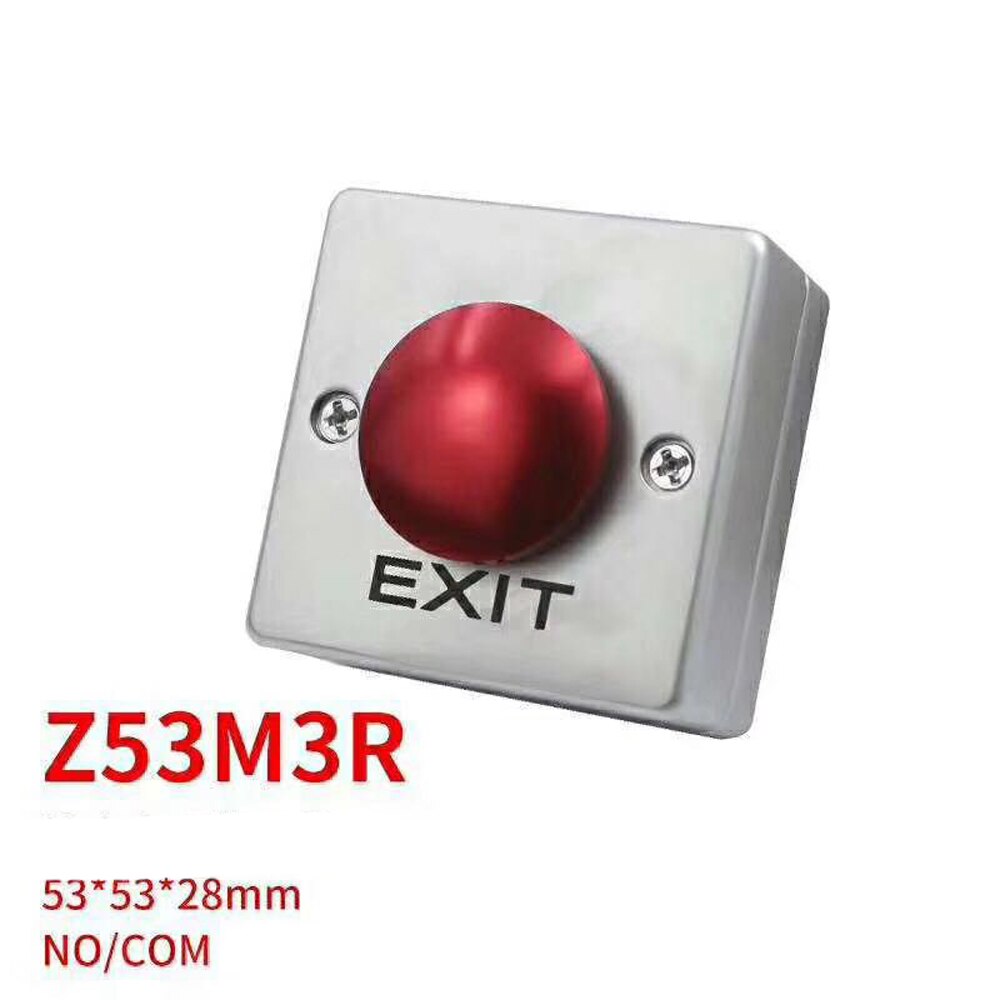 Zinc Alloy GATE DOOR Exit Button Exit Switch For Door Access Control System Door Push Exit Door Release Access Control system: Z53M3R