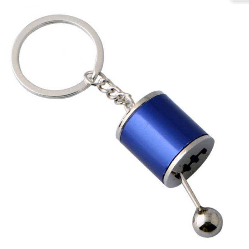 Car Gear Box Keychain for Men Women Imitation 6 Speed Manual Car-styling keyring Gear Knob Shift Gearbox Stick Souvenir