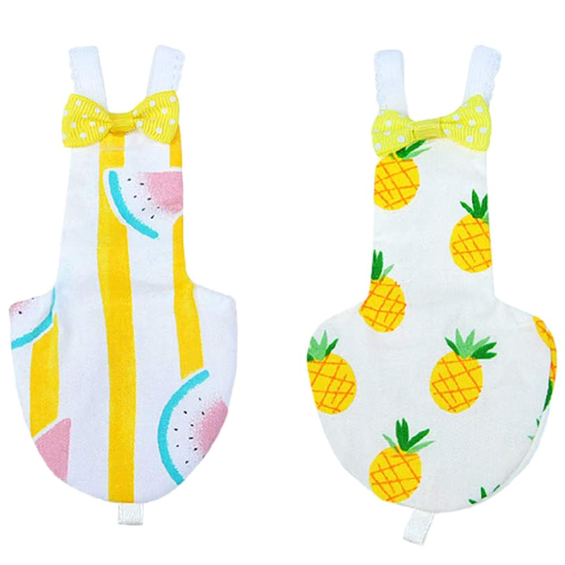 2Pcs Bird Diaper Reusable Washable Parrot Nappies Clothes Flight Suit Dress For Parakeet Cockatiel African Macaw: Default Title