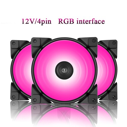 Pccooler 3/Pack HALO RGB Fan 12cm 12V＆5V FRGB 3pin＆4pin PWM Quiet Cooling Fans 120mm RGB Fan For CPU Cooler Liquid Cooling: RGB 12V 4PIN