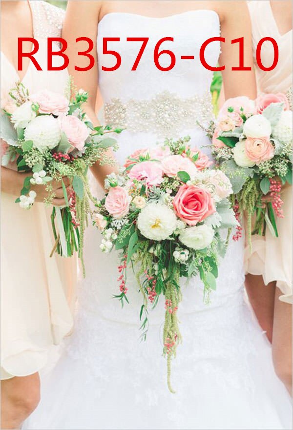 Accessoires de mariée de mariage tenant des fleurs 3303 RB3576: RB3576-c10