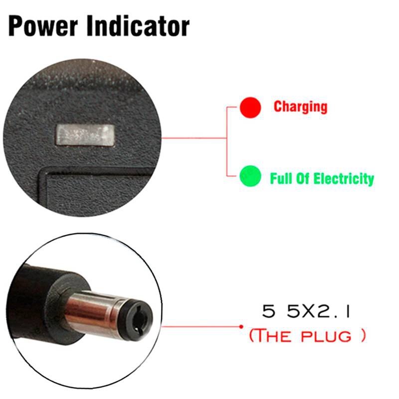 Carregador superior 54.6v 2a para 48v li-ion bateria carregador dc soquete/conector para 48v 13s bateria de lítio ebike eua plug