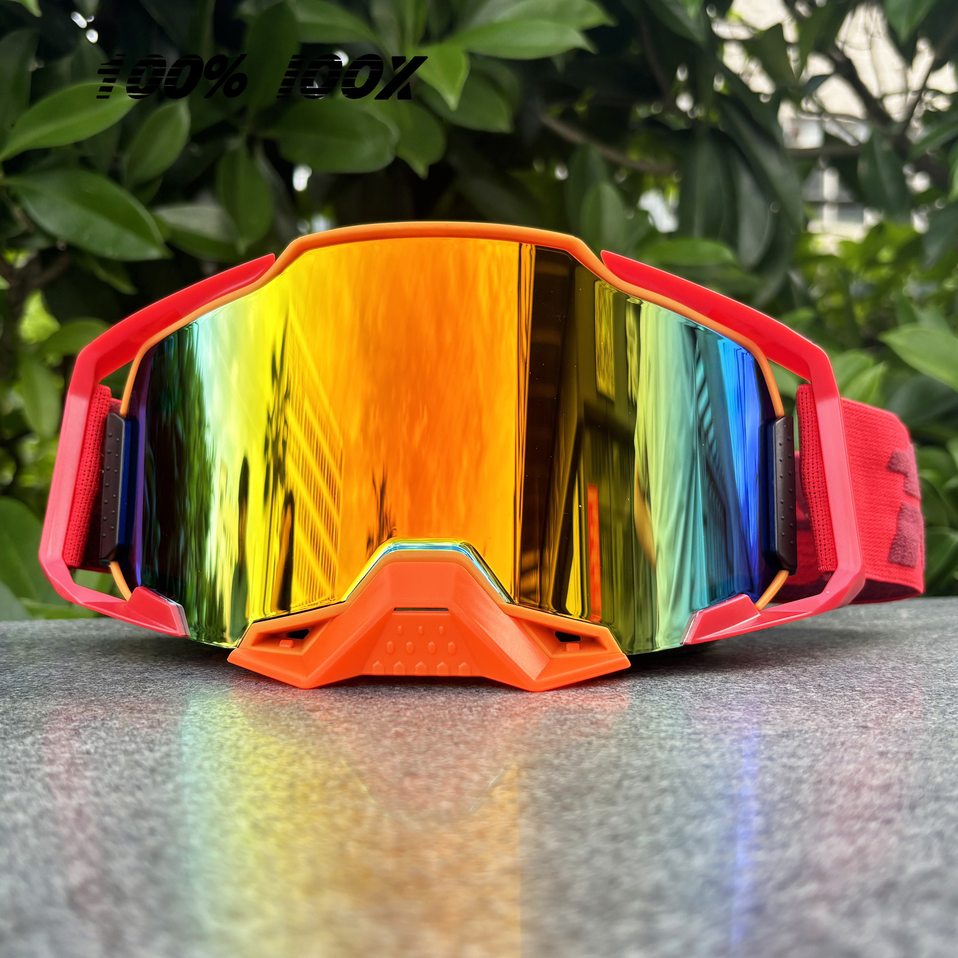 motorbril Brillen Off Road MX MTB Motocross Bril Downhill Fietsen Crossmotor Racing sport Beschermingsbril: Zilver