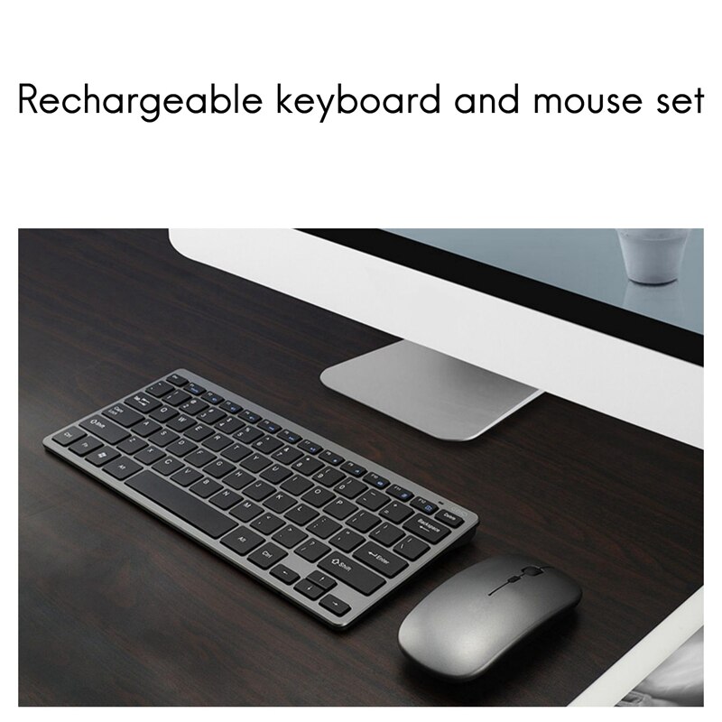 Wireless Charging Keyboard and Mouse Combination Charging Mouse Charging Keyboard Set for Laptop
