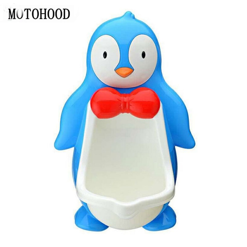 Cartoon Pinguïn Baby Potje Toiletbril Urinoirs Jongen Trainer Draagbare Potje Kids Jongen Kinderen Urinoir Zindelijkheidstraining 2 kleuren