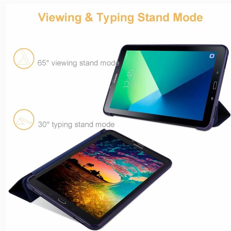 Funda de tableta para Samsung Galaxy Tab A A6 10,1, , T585, T580, SM-T580, T580N, cubierta inteligente plegable ultrafina, con lápiz óptico