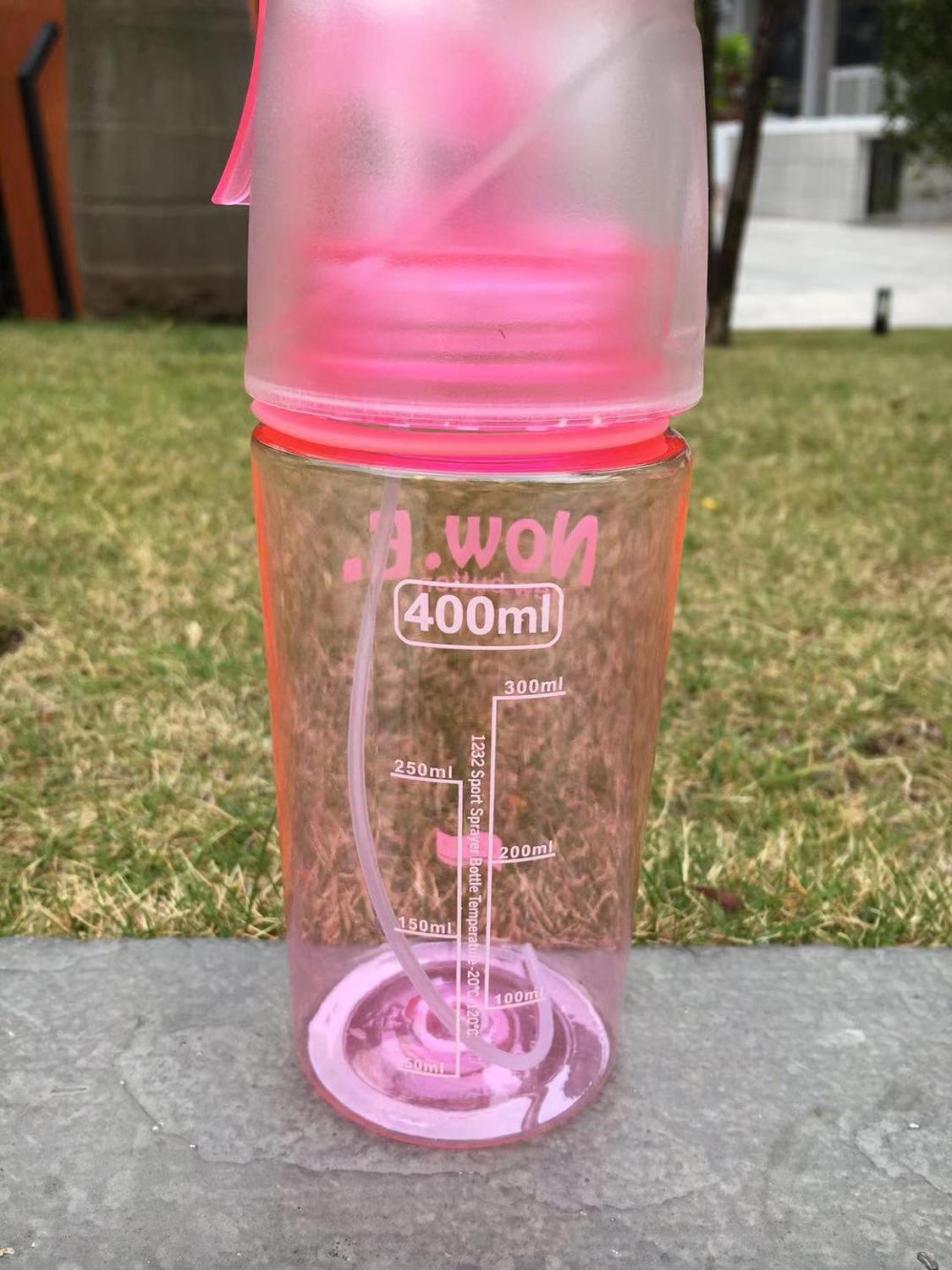 400ml multifunktionelle udendørs rejse transportable plast børn børn børn spray sports vand kantine med håndtag