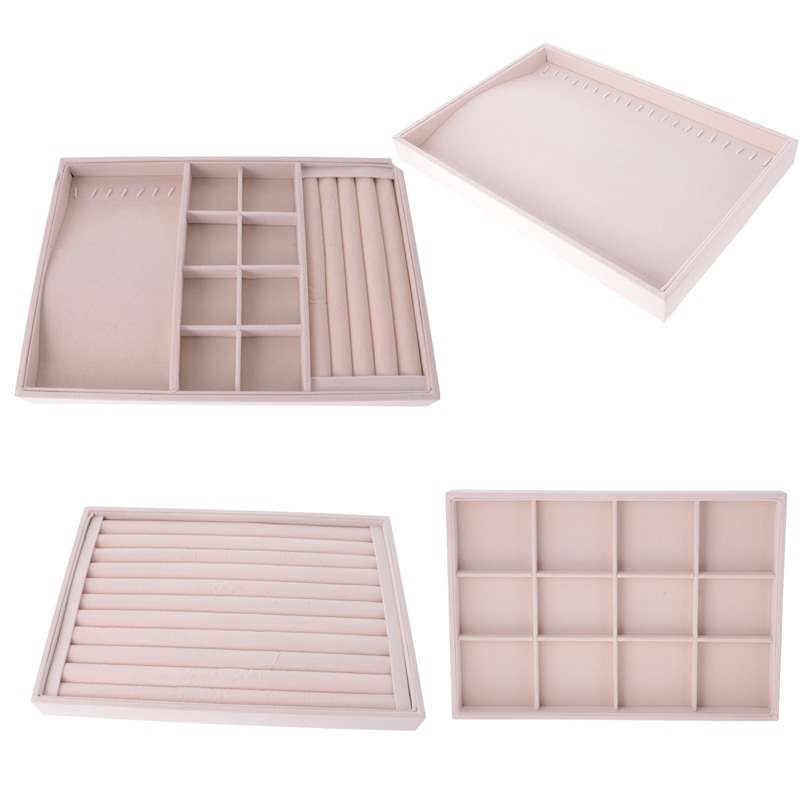 ringe øreringer halskjede smykker vise arrangør boks skuff utstillingsholder