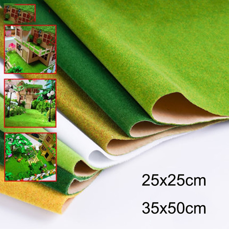 DIY Handmade Building Model Scene Making Material Sand Table Outdoor Landscape Turf Nylon Lawn Turf Paper