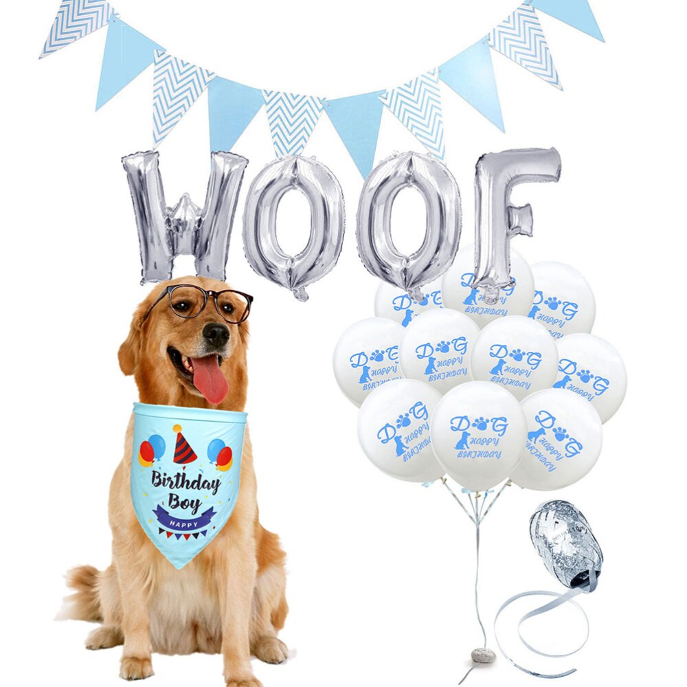 16 Inch Woof Letters Pet Party Ballon En Pailletten Ballon Decoratie Latex Ballonnen Feestartikelen Voor Baby Shower Verjaardag Par