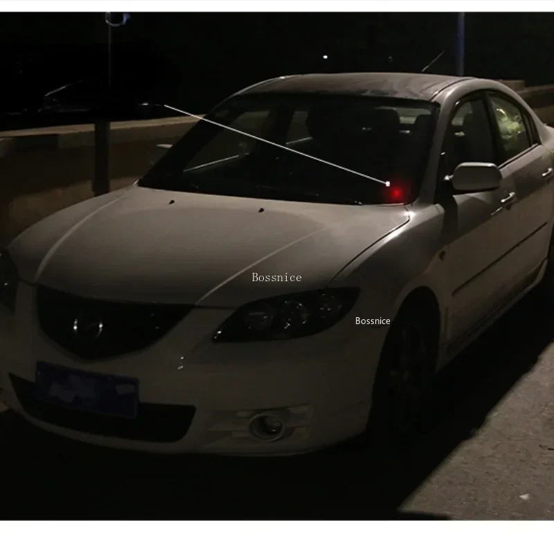 Luz de seguridad falsa para coche, alarma simulada alimentada por energía Solar, advertencia inalámbrica, lámpara de precaución antirrobo, LED de imitación intermitente