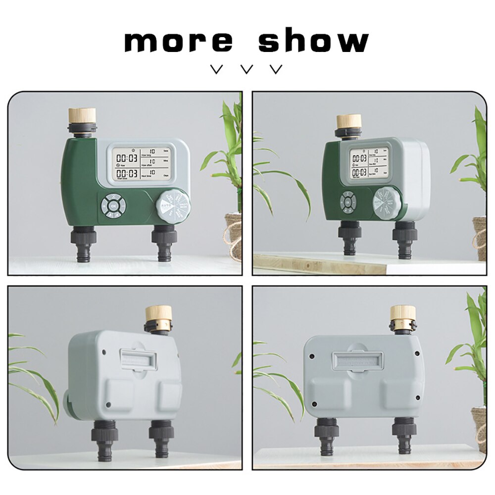 Timer di irrigazione automatico programmatore di irrigazione sistema di irrigazione da giardino irrigatore d'acqua Timer digitale per rubinetto con 2 uscite
