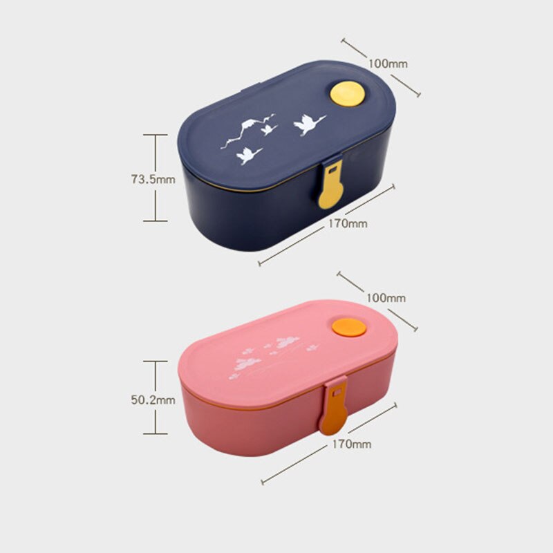 ONEUP Japanese Style Lunch Box Eco-friendly Bento Box Leakproof Food Container Microwavable Thermo Container For Food