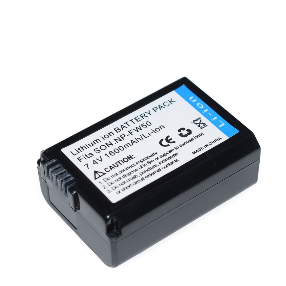 Battery for Sony Alpha A6100 ILCE-6100 SLT-A35 (α35) 1600mAh: 1 Battery