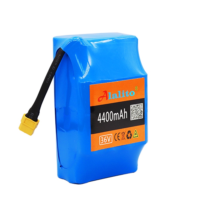10 s 2p 36v litium-ion genopladeligt batteri 4400 mah 4.4ah batteripakke til elektrisk selvsugende svævebræt enhjulet