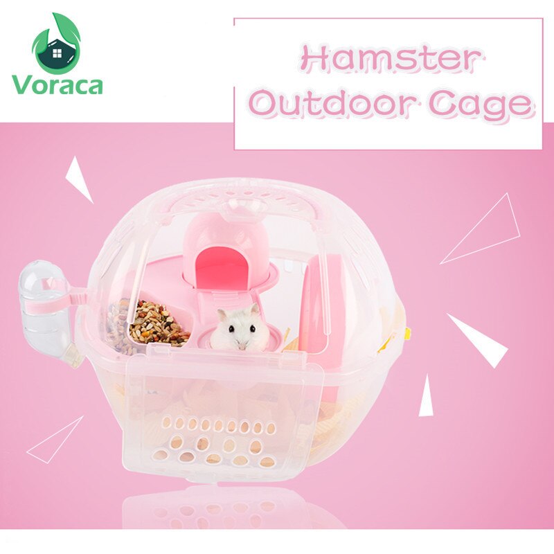 Hamster KäFeige Gehen Tragbare Hamster Kasten draussen Kleine Tiere Träger KäFeige Villa Reise Haus Haustier Träger Amüsement Park