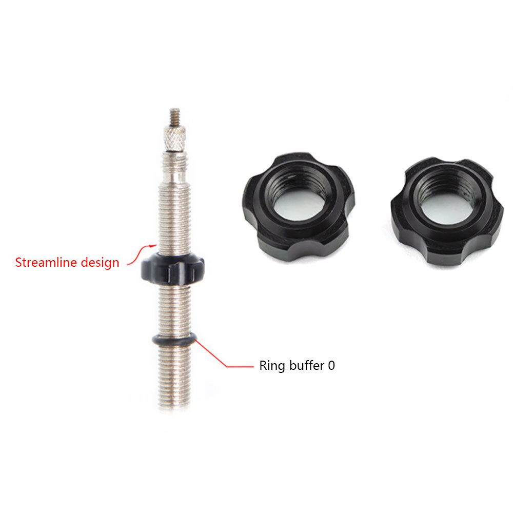 Écrou de Valve de vélo de route avec rondelle, 2 bouchons de Valve, vtt, Presta, écrou fixe de Valve de pneu, accessoires de Protection de cyclisme