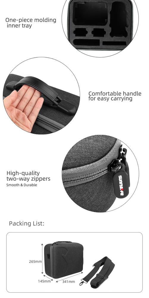 Scatola di immagazzinaggio accessori per telecomando in Nylon custodia con schermo telecomando custodia portatile Smart Bag per Dji Royal Air 2