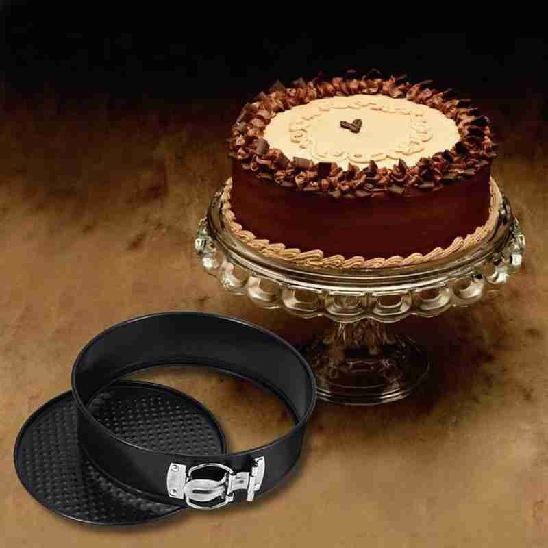 7 Inch Round Baking Dish Non Stick Removable Base Tray Carbon Steel Bake Tin Pan Bakeware Kitchen Cake Mold Round Baking Dish